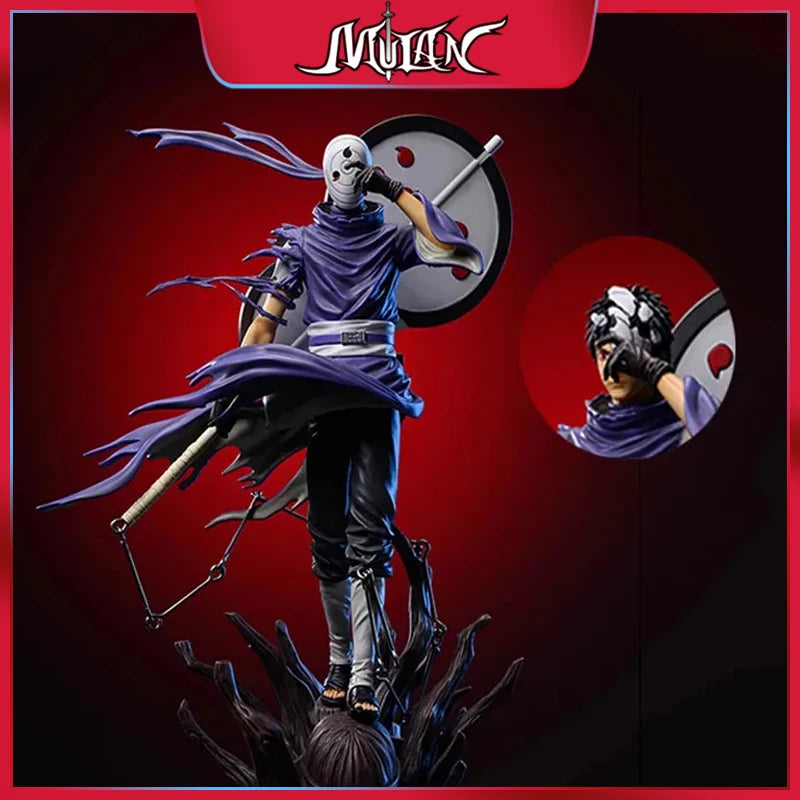 Anime Naruto Figure 28cm Uchiha Obito Double-headed Figurine Pvc Model NARUTO Action Figures Collectible Ornaments Toy Boys Gift