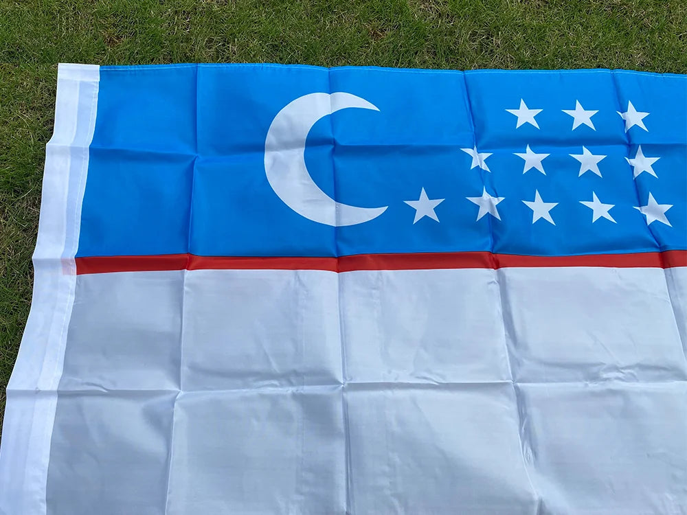 SKY FLAG Uzbekistan Flag 3X5 FT high quality Hanging Polyester Republic of UZ National Flags 90x150cm banner for decoration