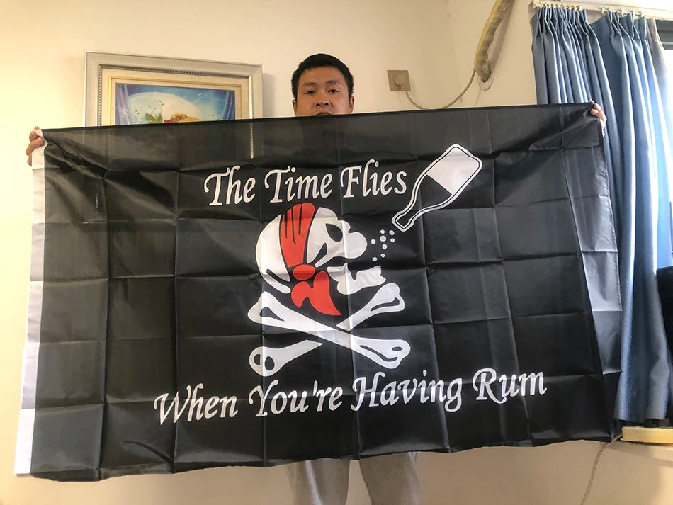 SKY FLAG 90x150cm Huge Skull and Cross Crossbones Jolly Roger Pirate Flags Holloween KTV polyester hanging banner for Decoration