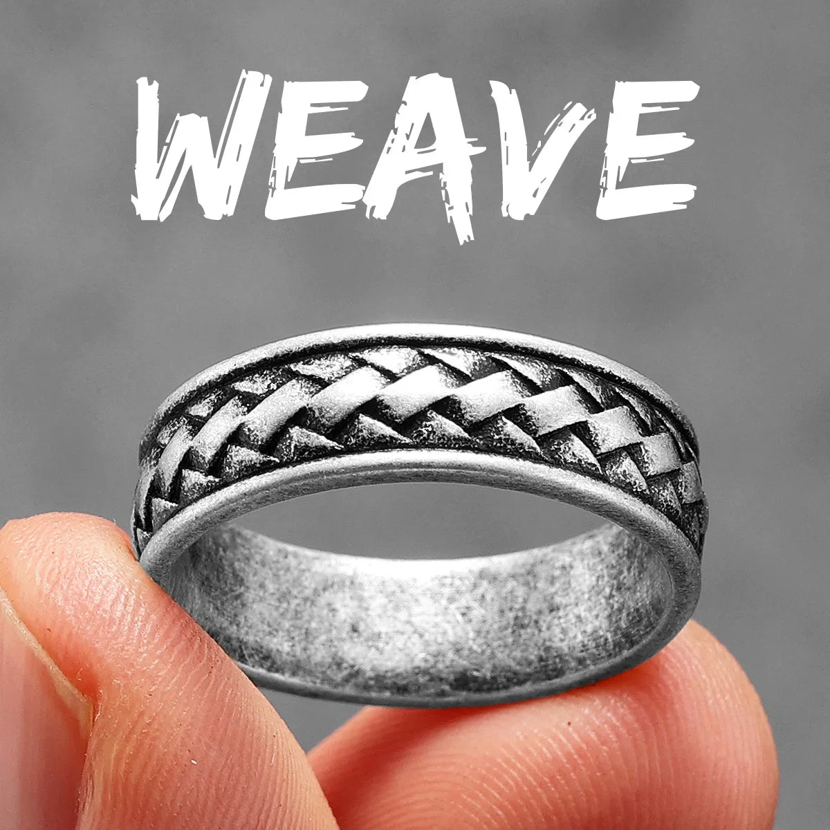 Retro Geometry Texture Men Rings Stainless Steel Women Fashion Jewelry Punk Trendy Luxury New In Accessories Gift Wholesale
