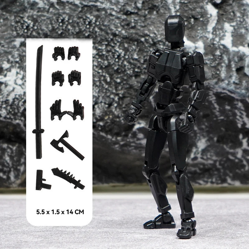T13 Action Figure Titan 13 Action Figure Dummy Lucky 13 Action Figure 3D Printed Multi-Jointed Movable Nova 13 Action Figure Toy