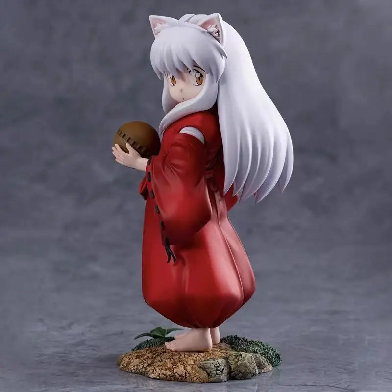 Anime Inuyasha Figures Cute Inuyasha Sesshoumaru Action Figures Children's Standing InuYasha PVC Model Collection Toys Gifts with box