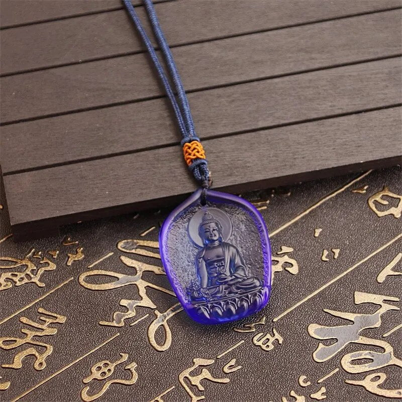 High Quality Unique Natural Quartz Carved Buddha Lucky Amulet Pendant Necklace For Women Men Sweater Pendants Jewelry New 1