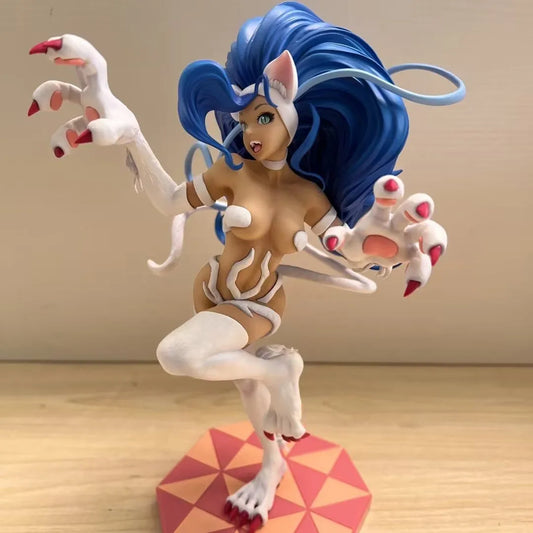 23cm Morrigan Aensland Anime Figure Lilith Darkstalkers Action Figurine Pvc Statue Felicia Figure Girl Model Collection Toy