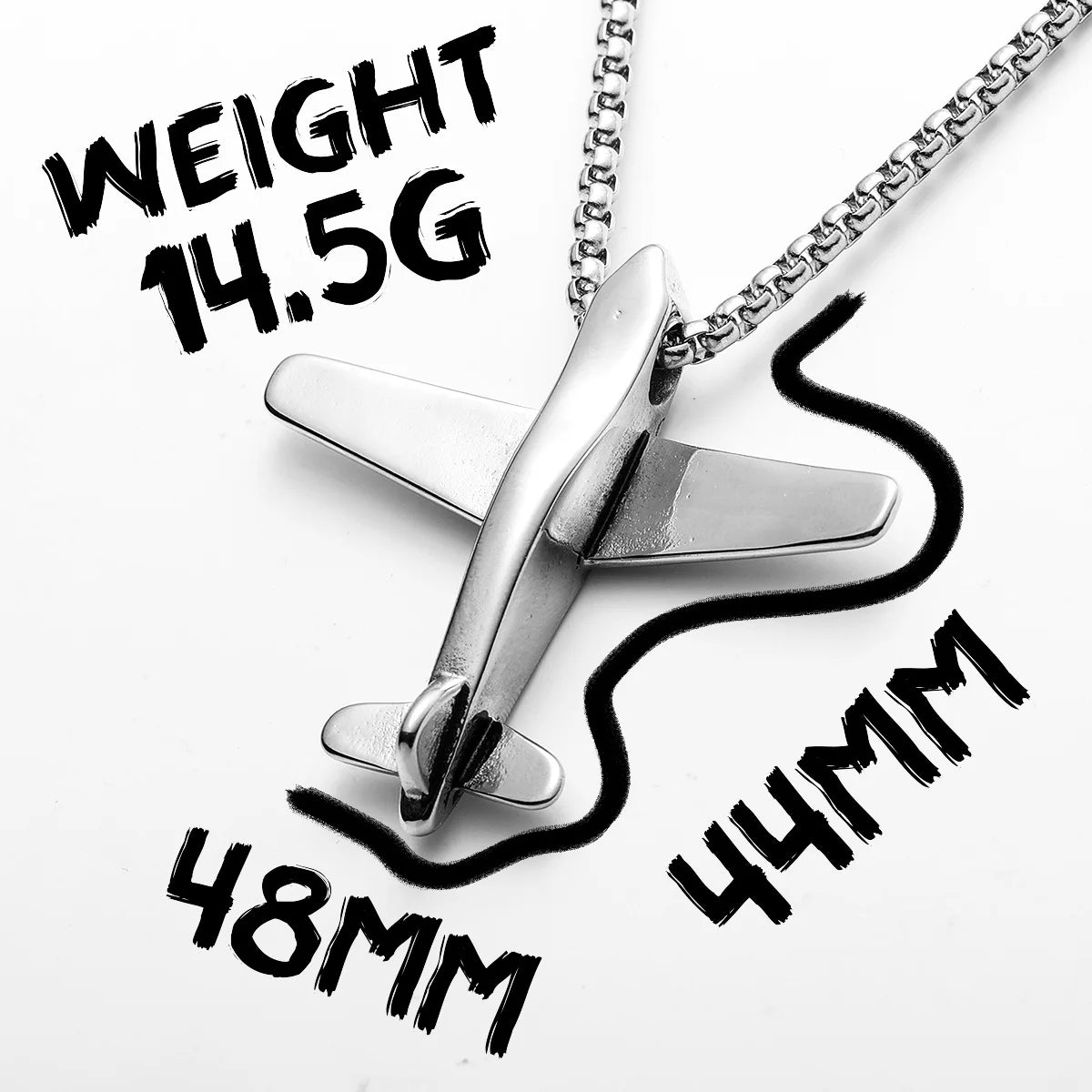 Aircraft Airplane Model Stainless Steel Men Necklaces Pendant Chain Punk for Women Fashion Jewelry Gifts Wholesale Dropshiping
