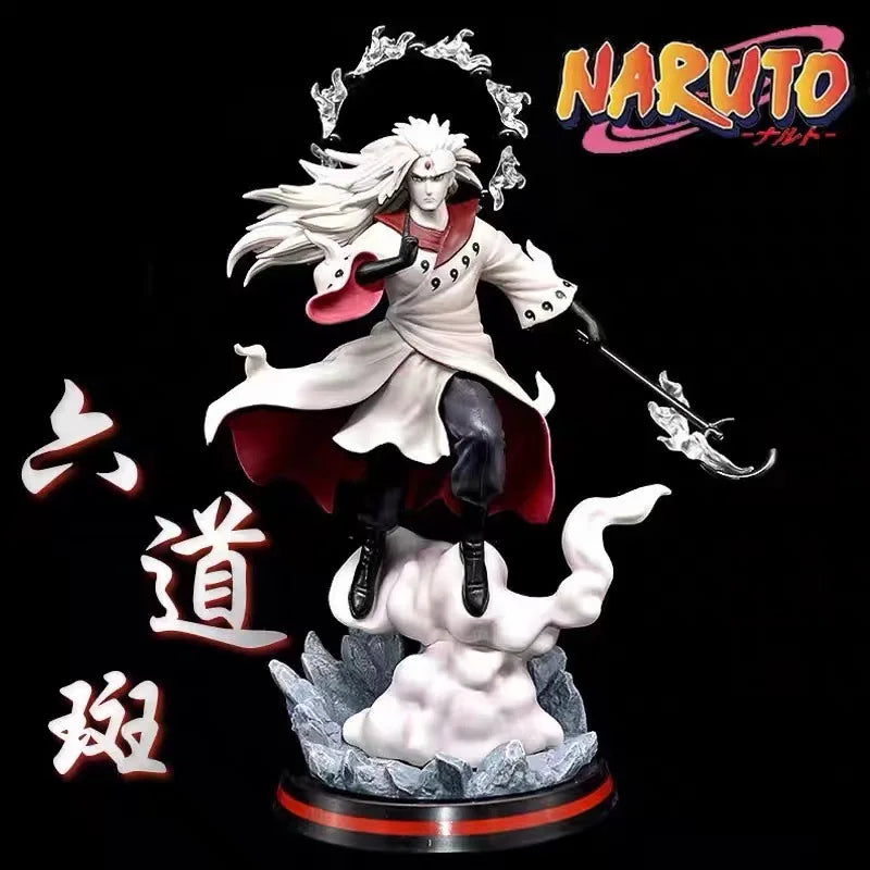 Anime NARUTO Figure Uchiha Madara Fighting PVC Figure NARUTO Orochimaru VS Hiruzen Battle Kakashi Sasuke Model Toy Jpanese Dolls Uchiha Madara