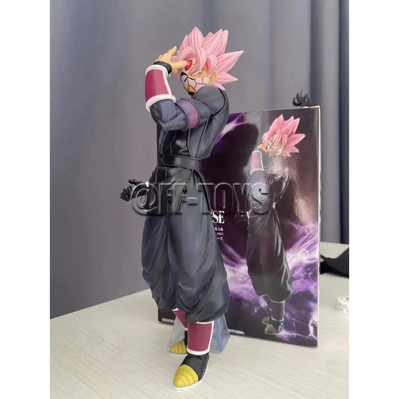 25cm Dragon Ball Figure Super Saiyan Rose 3rd Mission Prize D PVC Action Figures Black Goku Zamasu Model Toys for Children Gifts with box