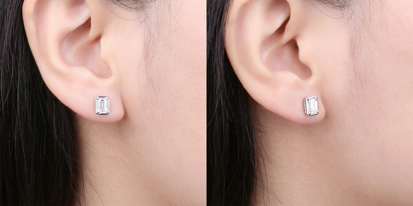 JewelryPalace Round 5A Cubic Zirconia Wedding Engagement 925 Sterling Silver Stud Earrings for Woman Fashion Anniversary Gift