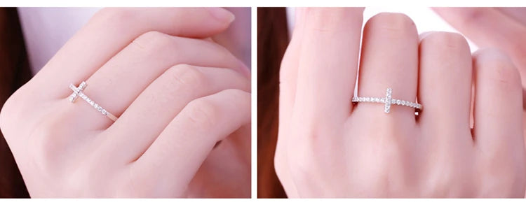 JewelryPalace 5A CZ Moon Star Adjustable 925 Sterling Silver Wedding Engagement Ring for Woman Fashion Love Gift Fine Jewelry