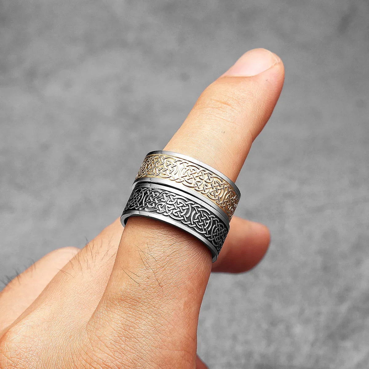 Viking Celtic Knot Men Rings Stainless Steel Vintage New In Punk Cool Stuff Women Jewelry Fashion Accessories Gift Wholesale