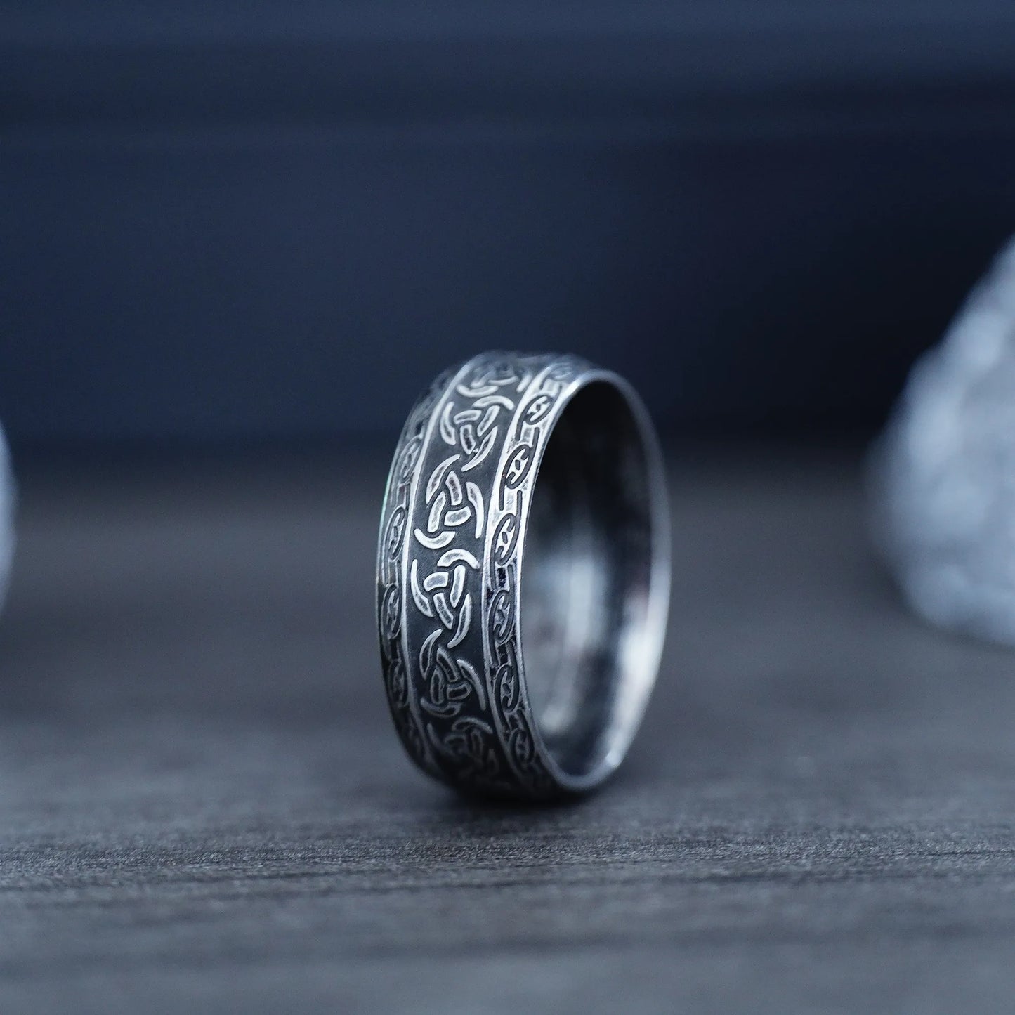 Vintage Odin Norse Viking Celtic Knot Rings For Men Women Fashion Stainless Steel Tree Of life Rings Retro Amulet Rune Jewelry