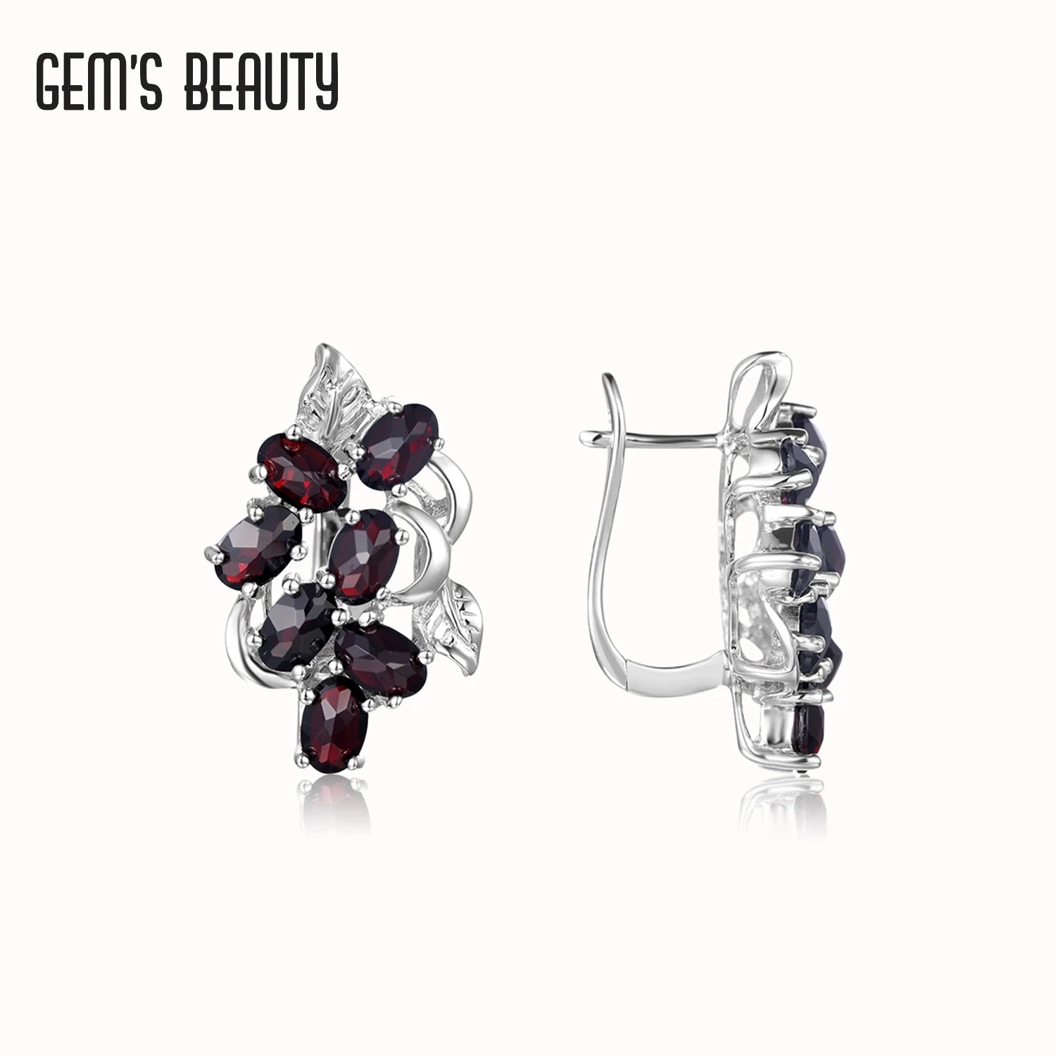 Gem's Beauty Drop Earrings For Women 925 Silver Sterling Birthstone Drop Earrings Modern Luxury Style Fine Jewelry