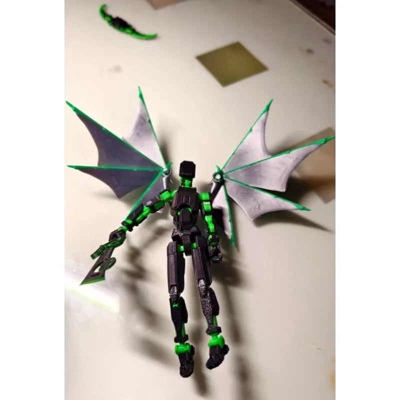 Figura de acción sin ensamblar, figura de acción de robot titán con espada gigante, muñeco de bricolaje, adorno, figuras articuladas en 3D para niños