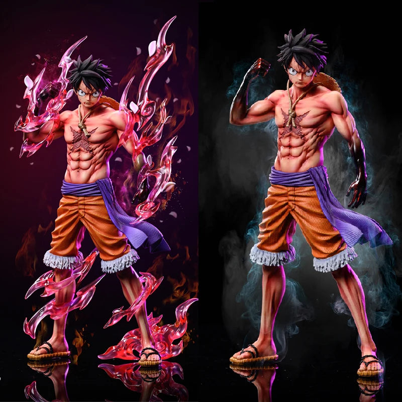 32cm Luffy One Piece Figures Flowing Cherry Luffy Action Figures PVC Anime Collection Statue Model Toys Desktop Decoration Gifts