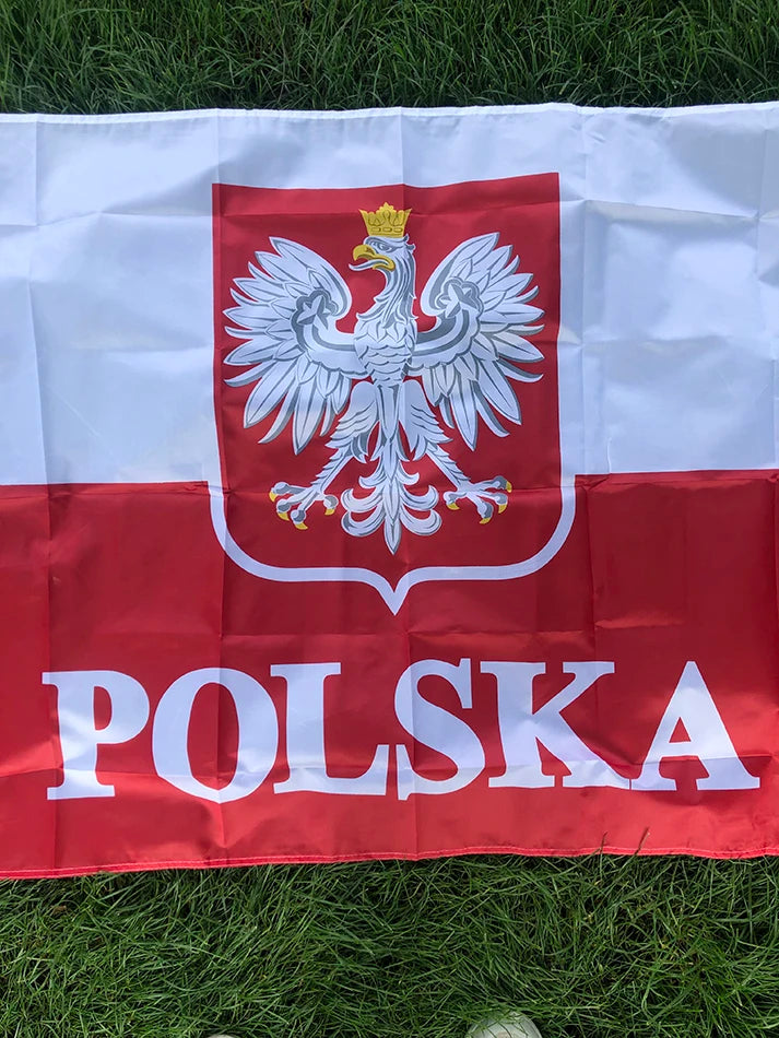 SKY FLAG 90*150cm The Republic Of Poland Eagle flag polish flags white red EU Poland flags Indoor Outdoor Home Decoration