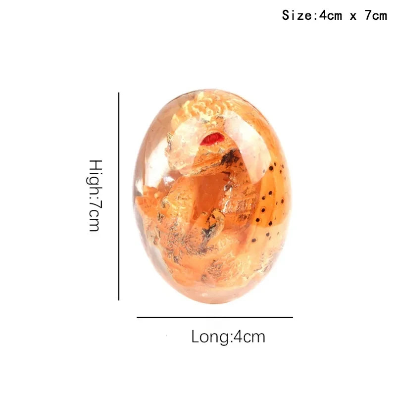 Lava Dragon Egg Resin Statue Ornamental Dinosaur Eggs Collection Kid Gift Toy Sculpture Crystal Gemstone Souvenir Home Decor2023