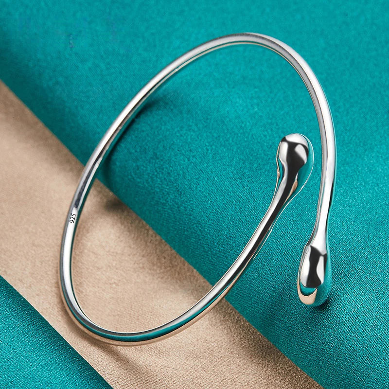 VENTFILLE 925 Sterling Silver Geometry Irregular Bracelet For Women Minimalist Niche Aesthetic Versatile
