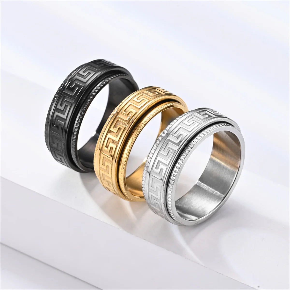 Fashion Creative Evil Dragon Eye Rings For Personality Male Punk Colors Ring Jewelry Men's Bar Night Club Accessories Gifts
