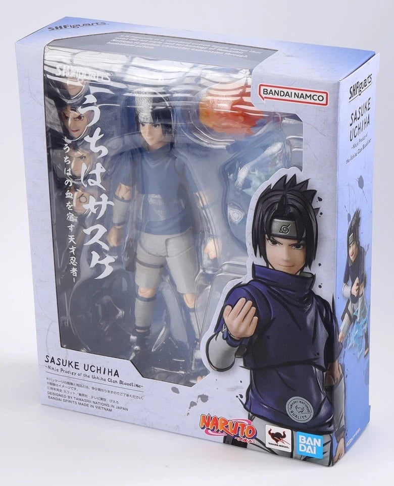 In Stock Original BANDAI SHFiguarts Naruto Ninja Prodigy of The Uchiha Cian Bloodline Uchiha Sasuke Figure Anime Genuine Model Uchiha Sasuke