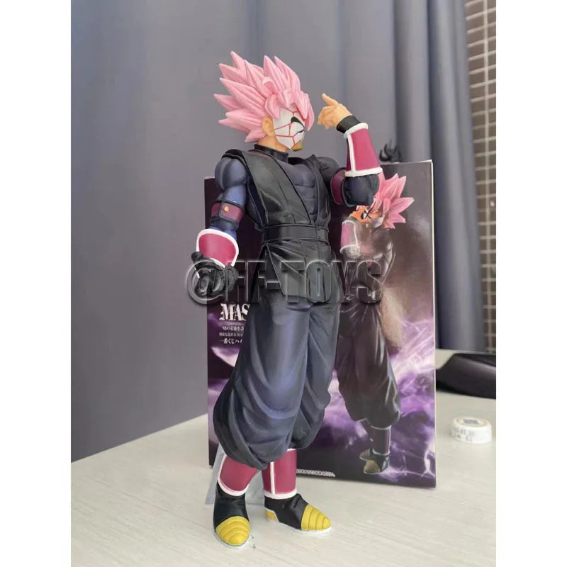 25cm Dragon Ball Figure Super Saiyan Rose 3rd Mission Prize D PVC Action Figures Black Goku Zamasu Model Toys for Children Gifts