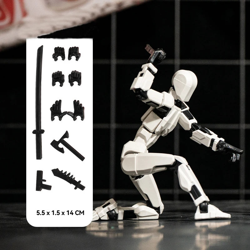 T13 Action Figure Titan 13 Action Figure Dummy Lucky 13 Action Figure 3D Printed Multi-Jointed Movable Nova 13 Action Figure Toy
