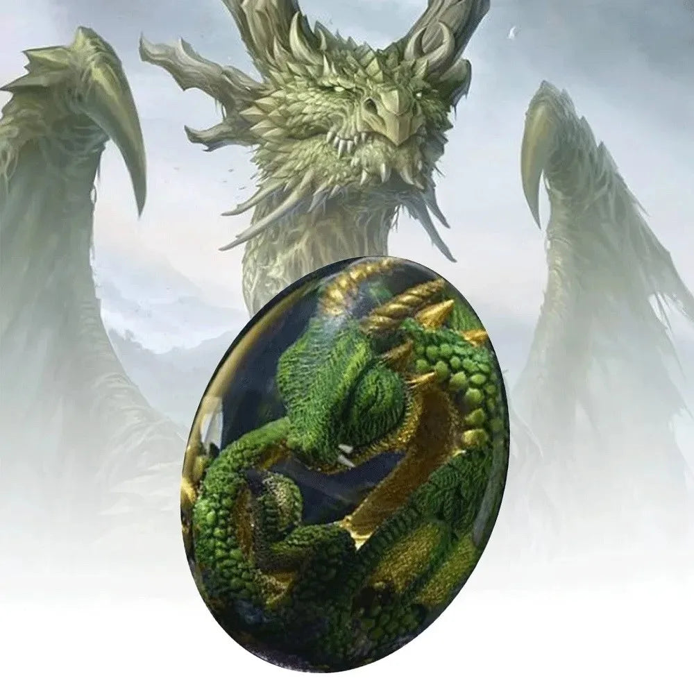 Transparent Dragon Egg Resin Statue ELittle Flying Dragon Monster Egg Crystal Ball Gem Souvenirs Home Decor Children EasterGifts