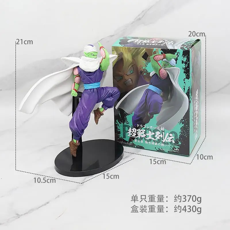 25cm Dragon Ball Z Anime Figure Piccolo Fighting Version Action Figurines PVC Collectible Model Doll Ornament Toys Gifts Hobbies 21cm Piccolo With Box