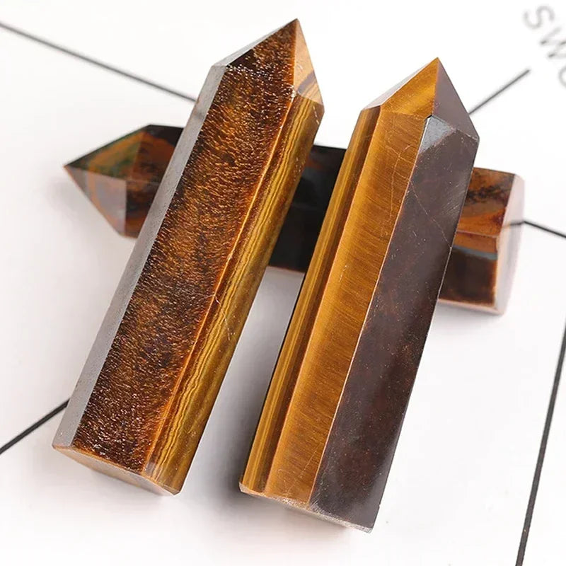 Natural Stone Single Point Wand Stone Mineral Crystal Stones Crafts Home Decoration Hexagonal Prism Christmas Gifts
