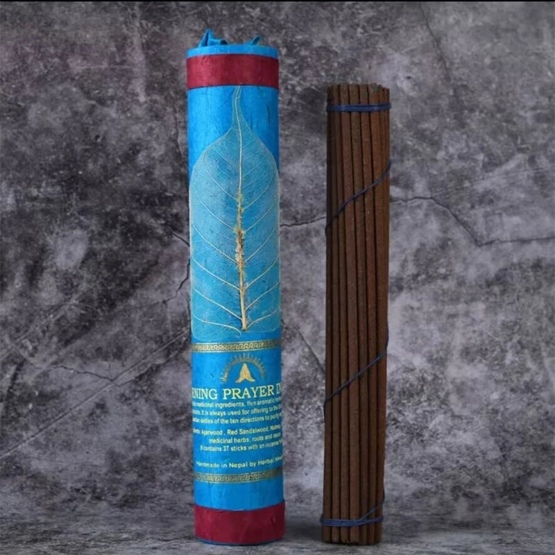 37 Root/ Barrel Nepal Bodhi Leaf Natural Tibetan Incense Handmade Thread Incense Home Office Aromatherapy Yoga Meditation