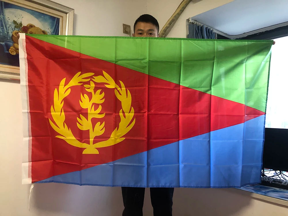 SKY FLAG Eritrea Flag  90x150cm high quality Polyester Hanging Eritrean National Flags banner for Decoration