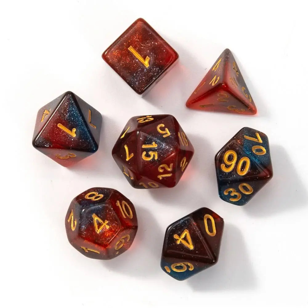 Multi-Sided 7-Die Dice Set Game Dice For TRPG DND Accessories Polyhedral Dice For Board Card Game Math Games style 3