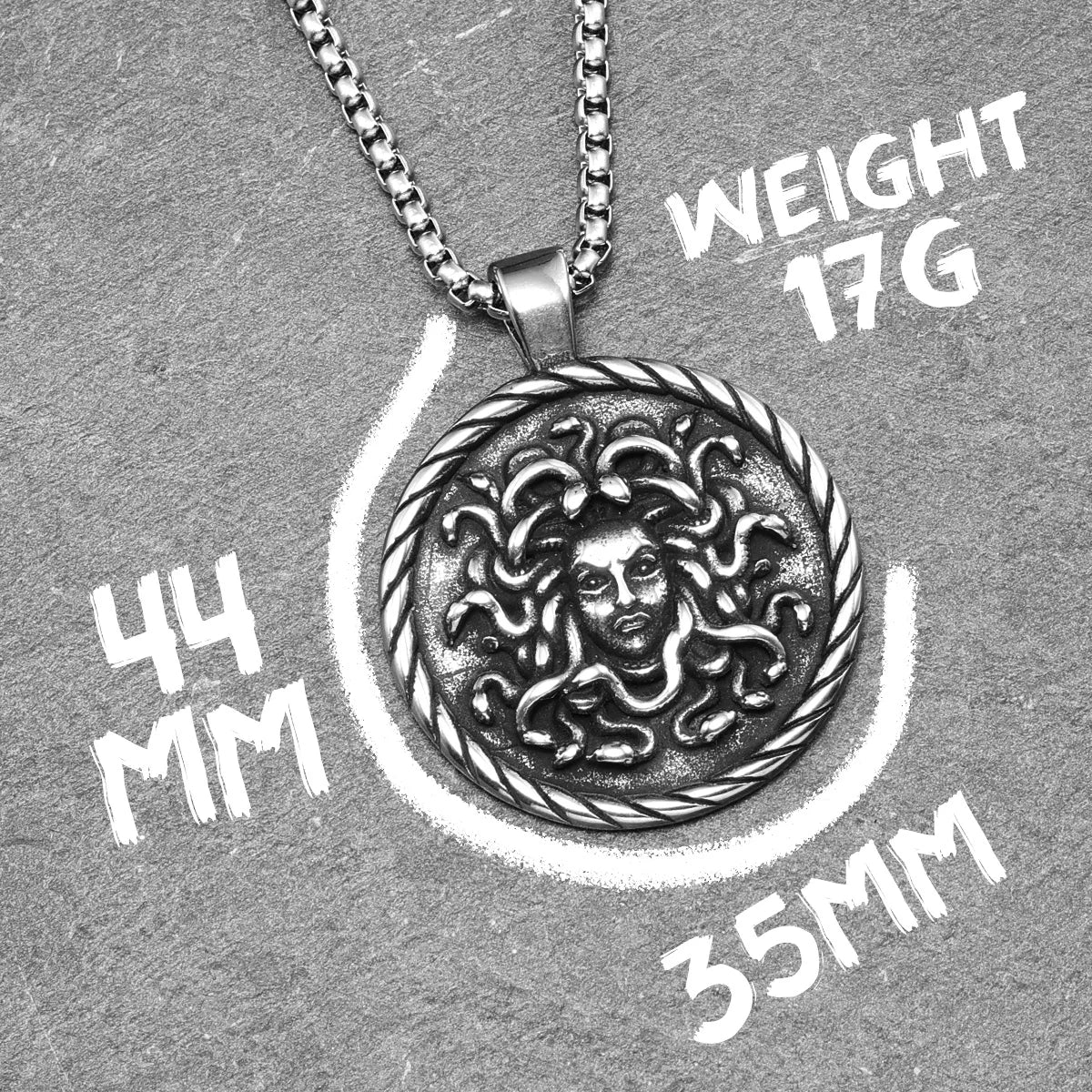Retro Snake Medusa Stainless Steel Men Necklaces Pendant Chain Punk For Women Fashion Jewelry Gifts Wholesale Dropshiping