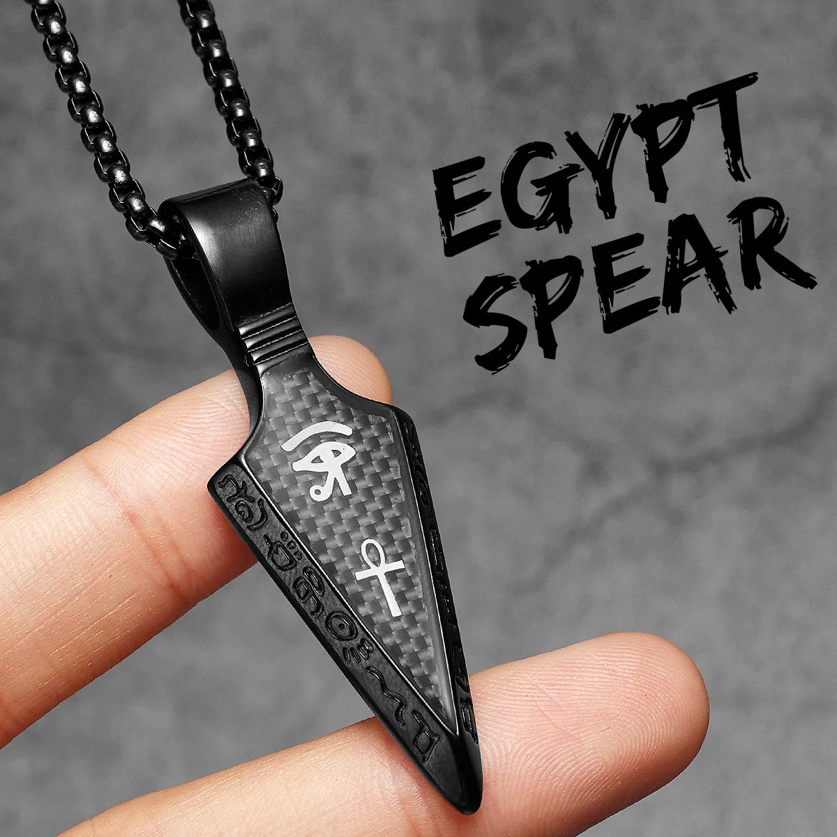 The Eye oOf Horu Spear Stainless Steel Men Necklaces Pendant Chain For Women Fashion New in Jewelry Gifts Wholesale Dropshiping