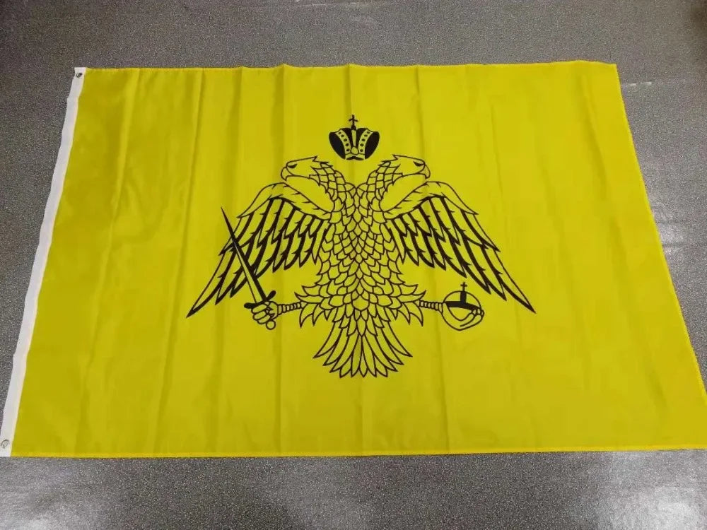 90x150cm Double Head Eagle Mount Athos Eastern Greek Orthodox Church Flag