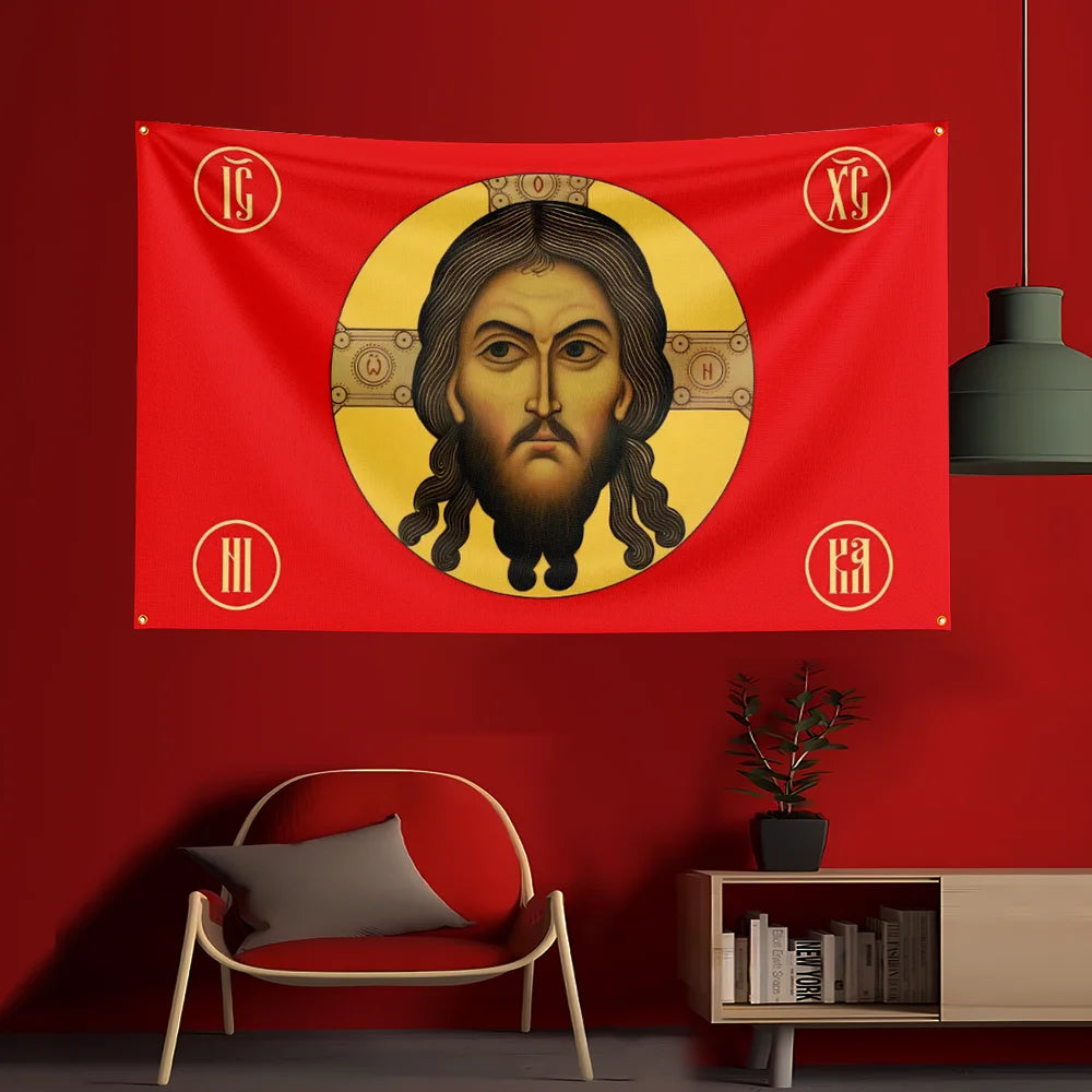 3X5 FT J-JesusS Game Flag Polyester Printed Party Flag for Garage Room Decoration