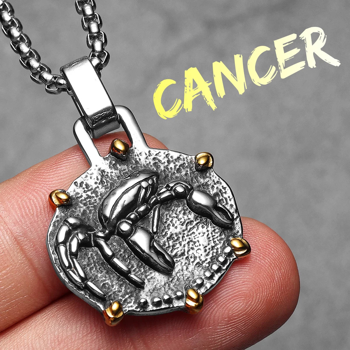 Twelve Constellations Stainless Steel Man Necklaces Pendant Chain Couple Gifts Women Fashion Jewelry Gifts Wholesale Dropshiping