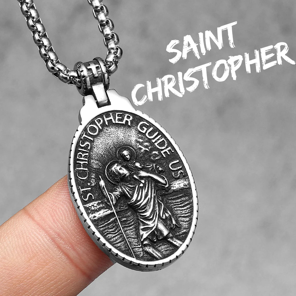 Angel Jesus Virgin Mary Stainless Steel Men Necklaces Pendant Chain Amulet Cool New In For Women Fashion Jewelry Gifts Wholesale