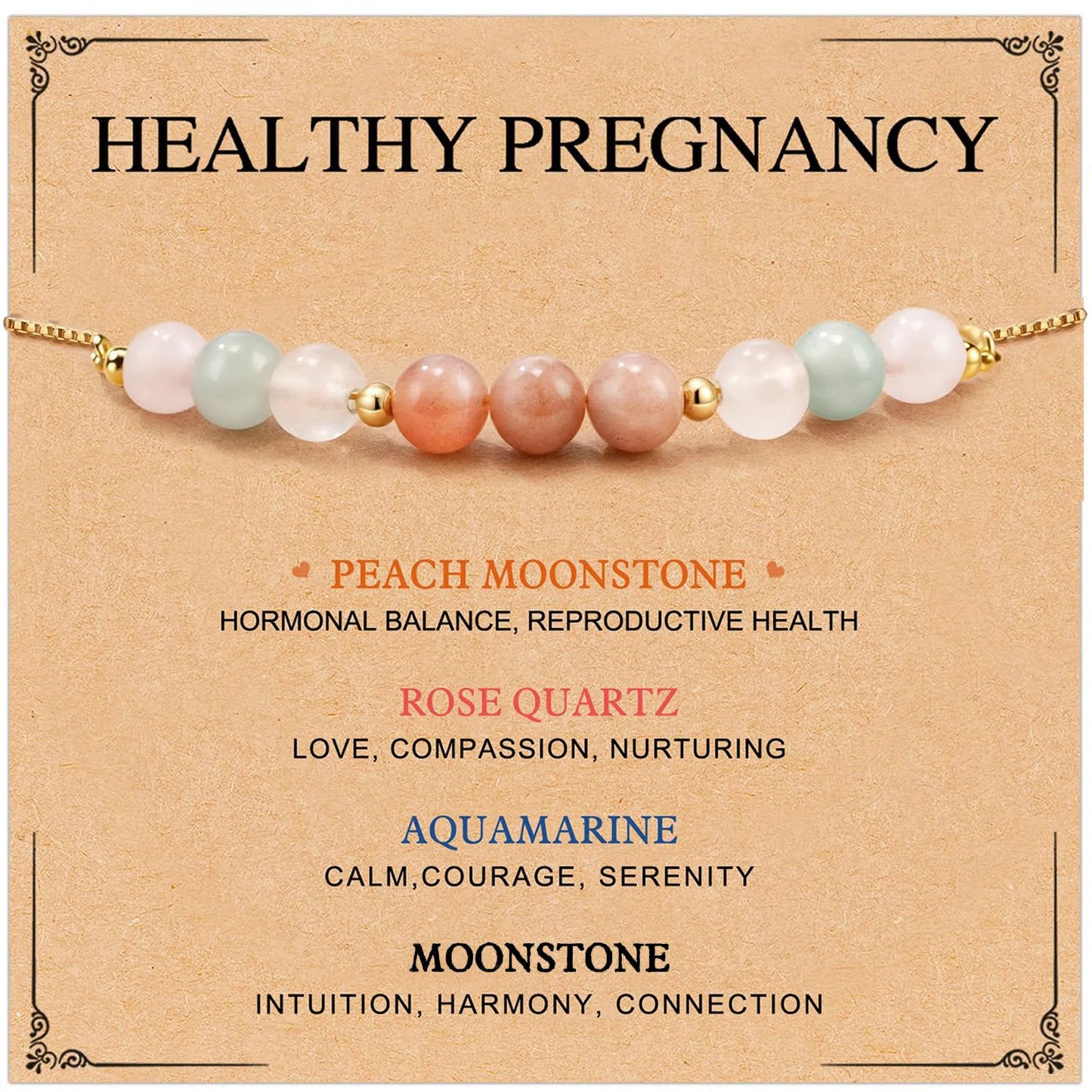 Natural Stone Moonstone Stainless Steel Bracelet Female, Adjustable, Gift for Mother sisters's Anniversary Friendship Jewelry