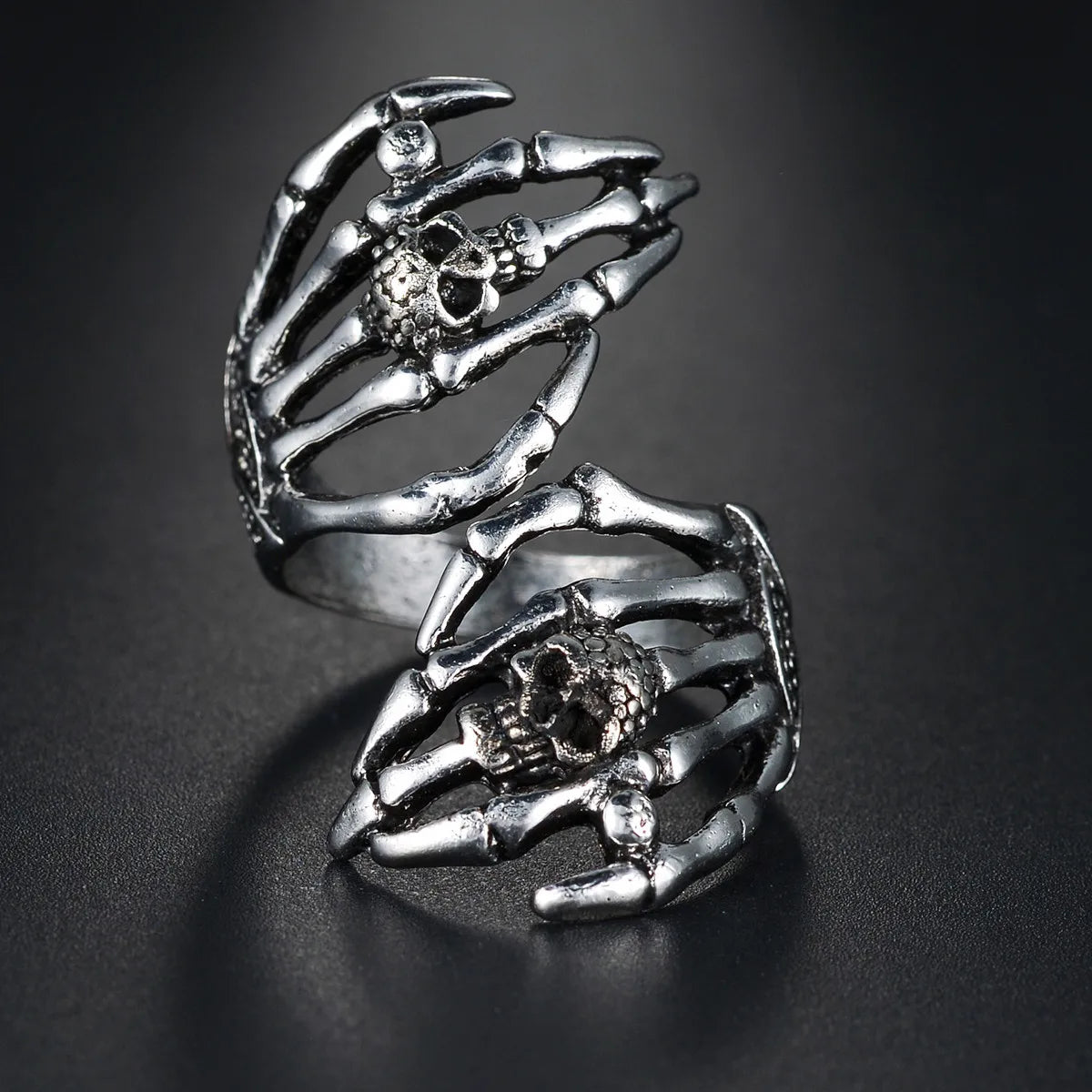 New Design Skull Crow Skull Ring Woodpecker Bird Men's Ring Punk Stylish Jewelry