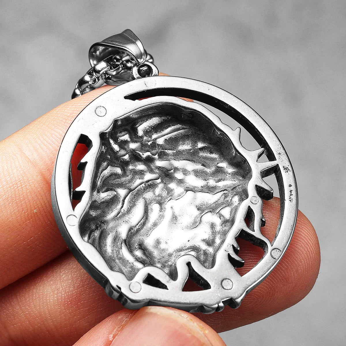 Crown of Thorns Christian Jesus Stainless Steel Men Necklaces Pendant Chain Powerful Amulet  for Women Jewelry Gifts Wholesale