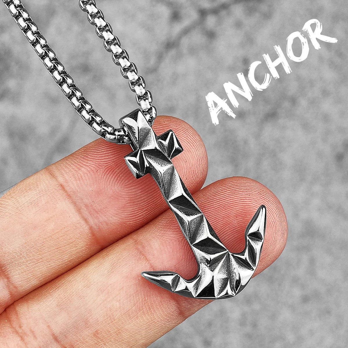 Anchor Sailor Stainless Steel Men Women Necklaces Pendants Chain Vintage Punk Rock Fashion Jewelry Creativity Gift Wholesale
