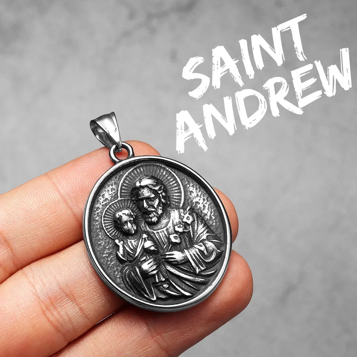 Virgin Mary Cross Powerful Amulets Stainless Steel Men Necklaces Pendant Chain Cool Thing for Girl Women Jewelry Gifts Wholesale