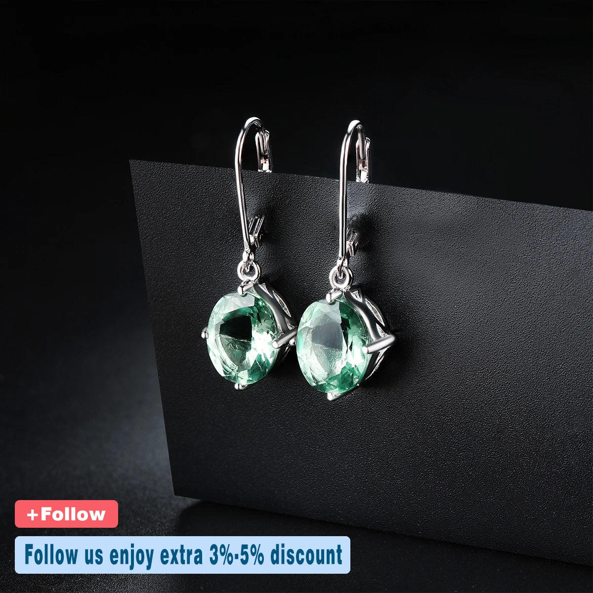 Natural Fluorite Silver Earring 6.58 Carats Colorful Fluorite Casual Style S925 Drop Earring for Women Birthday New Year Gifts