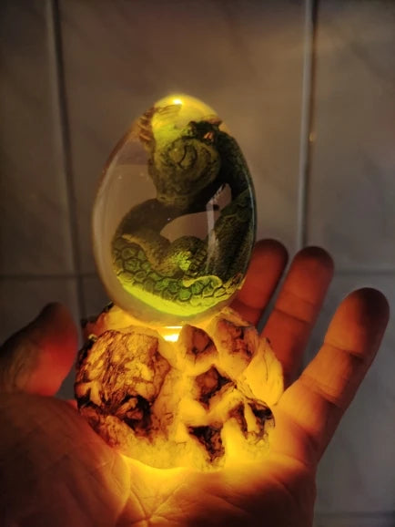 Lava Dragon Egg Resin Statue Ornamental Dinosaur Eggs Collection Kid Gift Toy Sculpture Crystal Gemstone Souvenir Home Decor2023