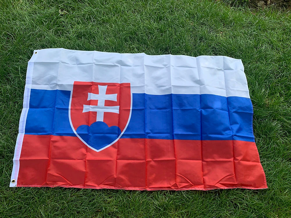 skyflag Slovakia FLAG 90*150cm svk sk Slovenska slovakia Slovak Flag Banner EU 3*5FT polyester Hanging flag