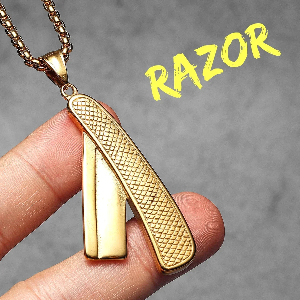 Barber Scissors Shaver Hair Drier Razor Stainless Steel Man Necklaces Pendant Chain For Women Fashion Jewelry Gifts Wholesale
