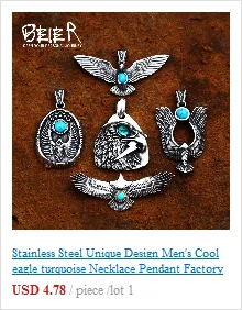 BEIER Stainless steel Thor Hammer Viking Amulet Viking Raven Ring Scandinavian Jewelry man Ring BR8-296