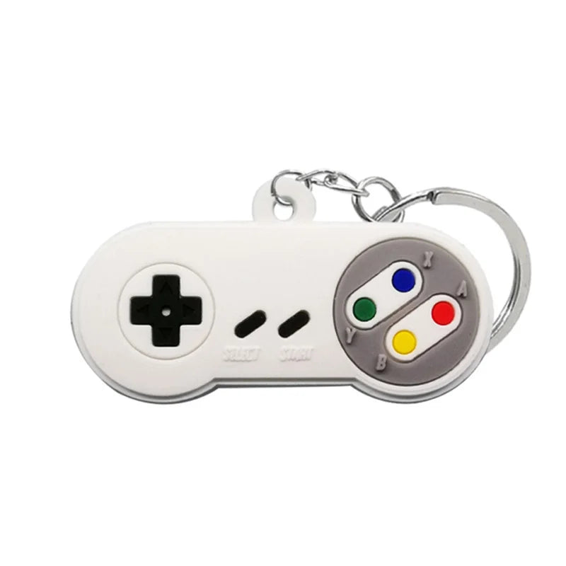 Game Machine Keychain & Keyring Cute Gamepad Boy Joystick Key Chain PS4 Game Console Keychains Bag Car Hanging Ring Accessories y004-41