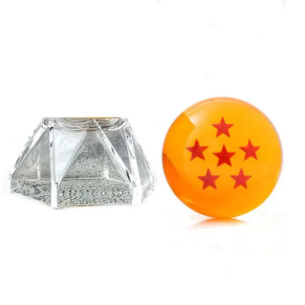 4.3 5.7 Cm Dragon Ball Z Crystal Ball Anime Figure 1 2 3 4 5 6 7 Star Dragon Balls with Stand Collectible Desktop Decoration Toy 6 star With stand 4.3cm