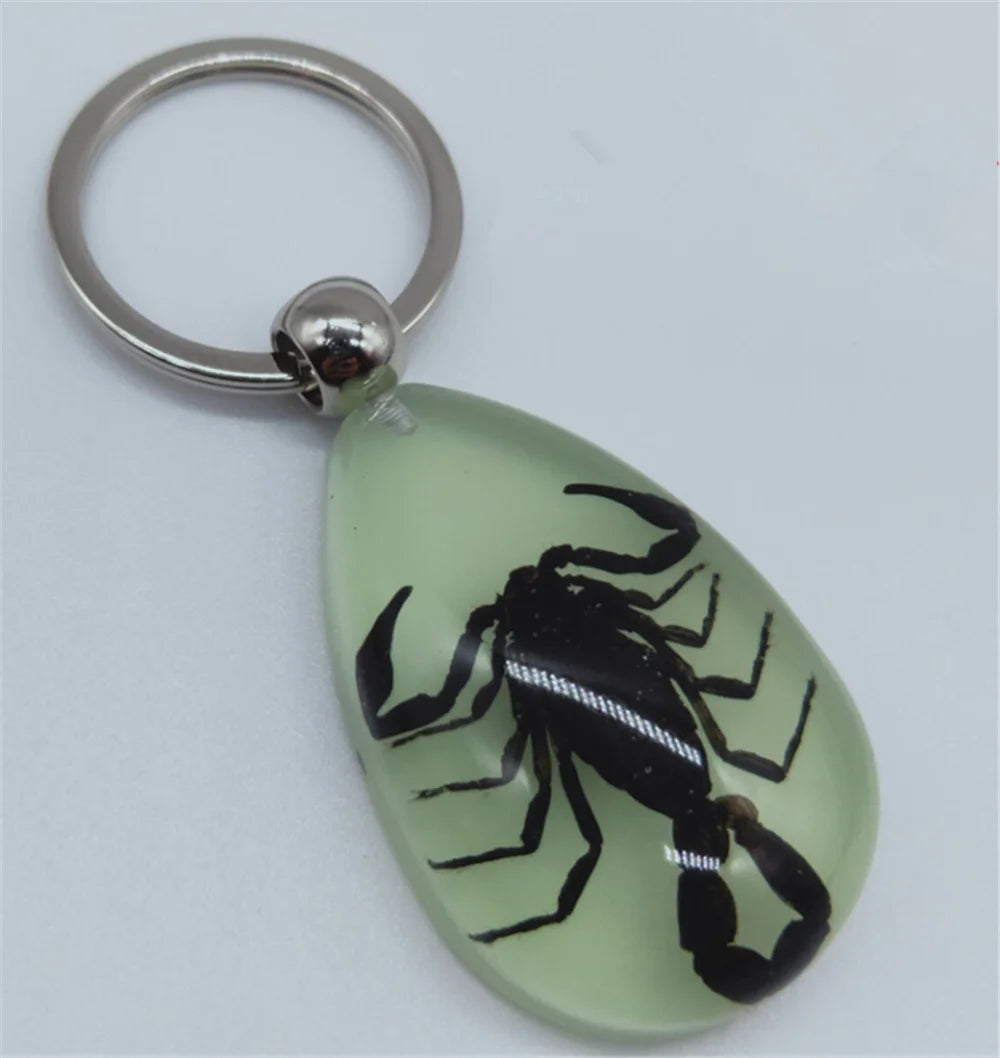 Car luminous amber insect keychain pendant for Citroen 2002 2004 2006 Daewoo c3 c4 2009